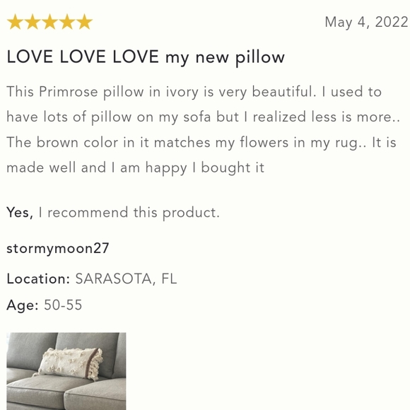 All Roads Textured Primrose Pillow - square - rust & cream - Picture 11 of 12